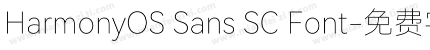 HarmonyOS Sans SC Font字体转换